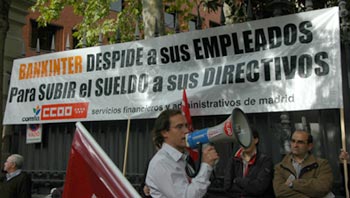 Manifestaci�n Bankinter 18 de noviembre - Secretario General de la Secci�n Sindical